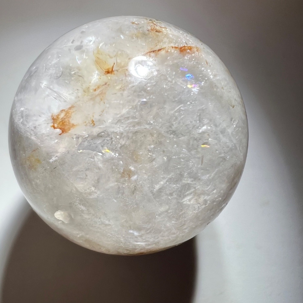 Golden Rutilated‎ Quartz Marble Sphere - Picture 8 of 13